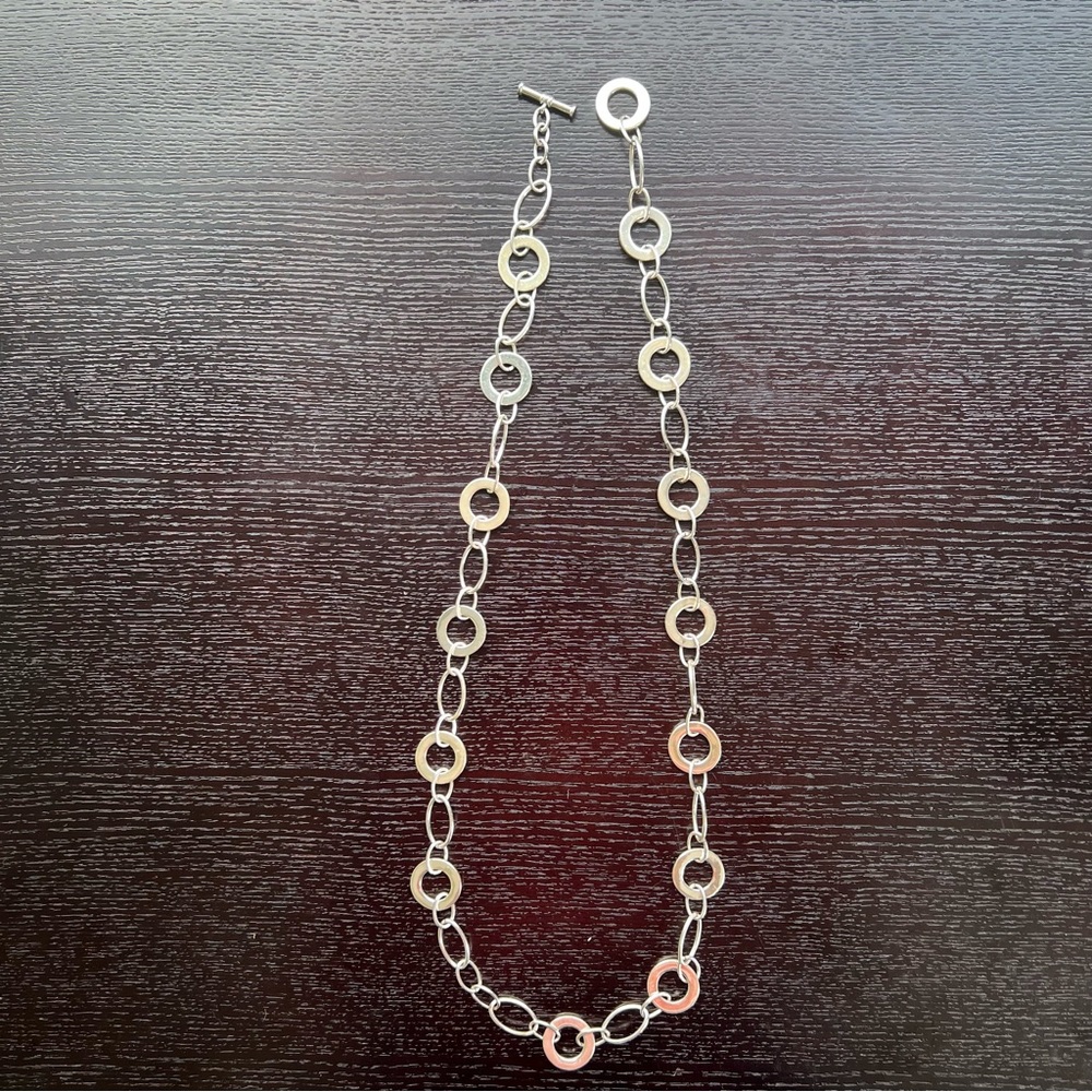 3 for $20 - 36” silver colour link necklace